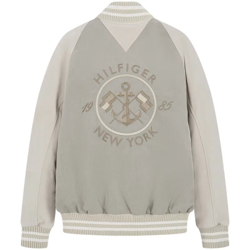 Куртка бейсбольная мужская Tommy Hilfiger, Khaki Multicolor RBT — фото 3