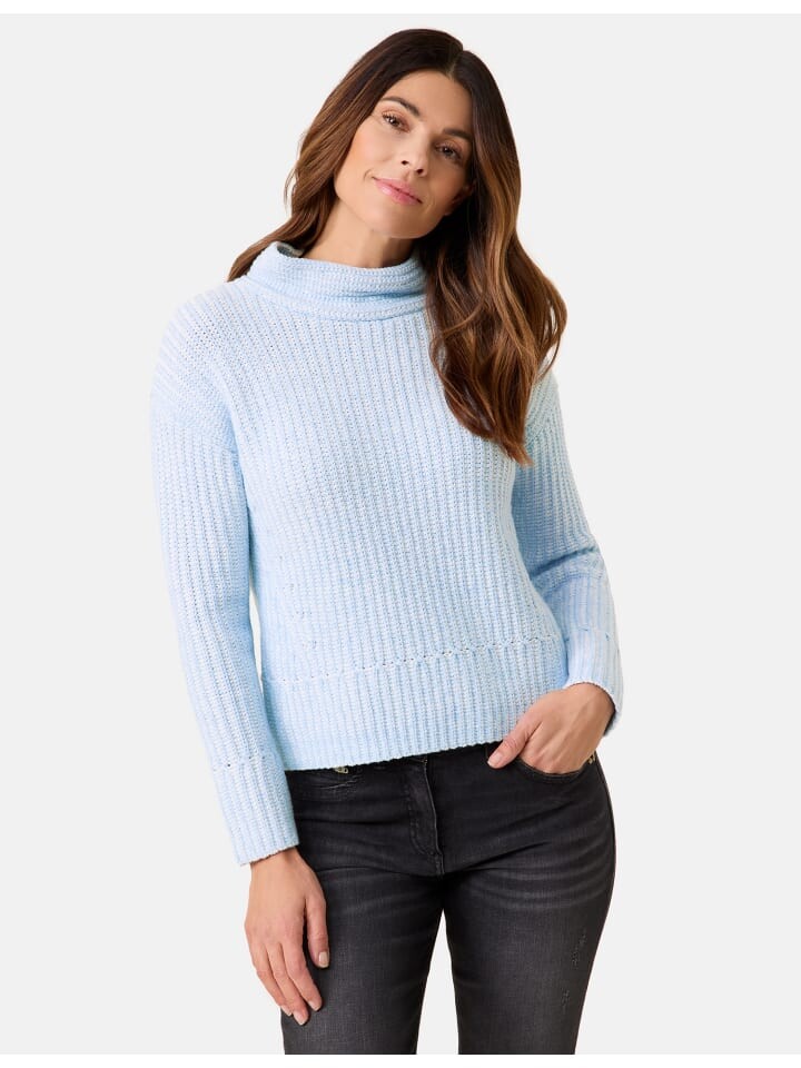 

Пуловер Gerry Weber Pullover Langarm Rundhals, цвет Blue Mouliné