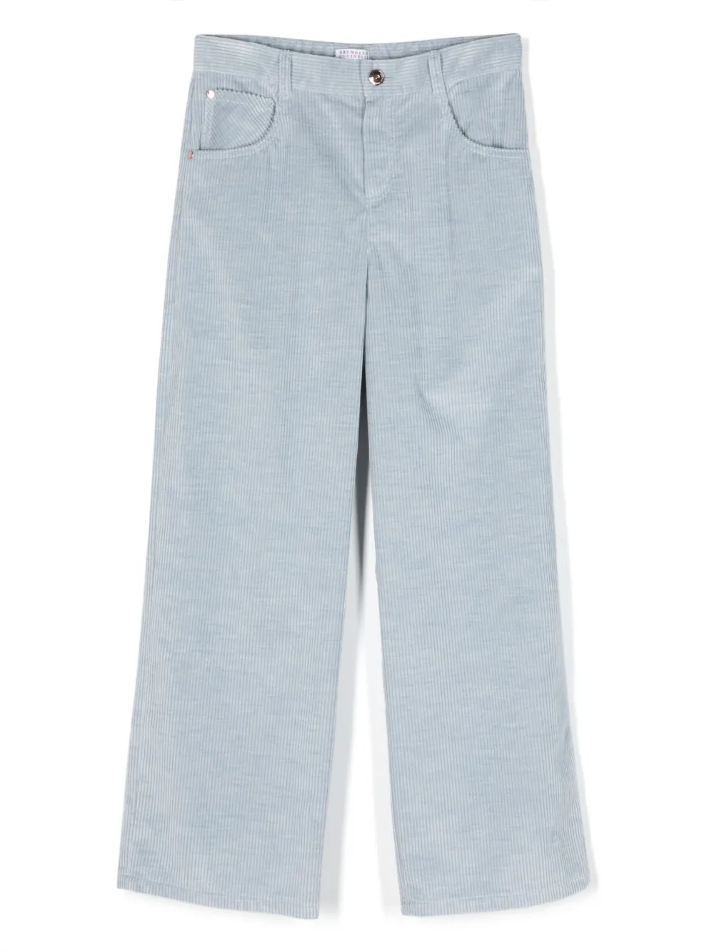 

Вельветовые брюки Brunello Cucinelli Kids, синий