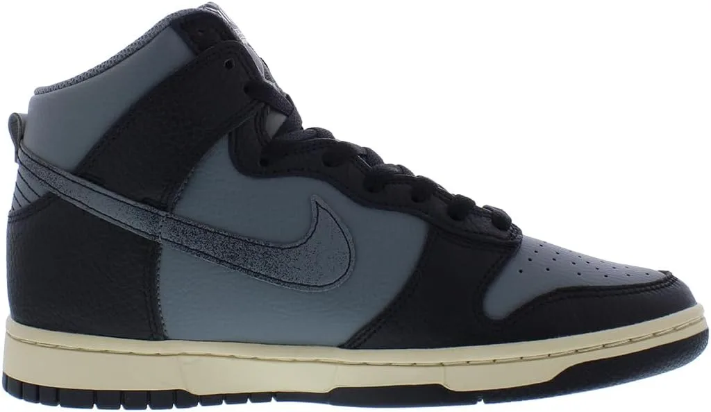 Мужские баскетбольные кроссовки Nike Dunk Hi Retro, черный/серый — фото 3