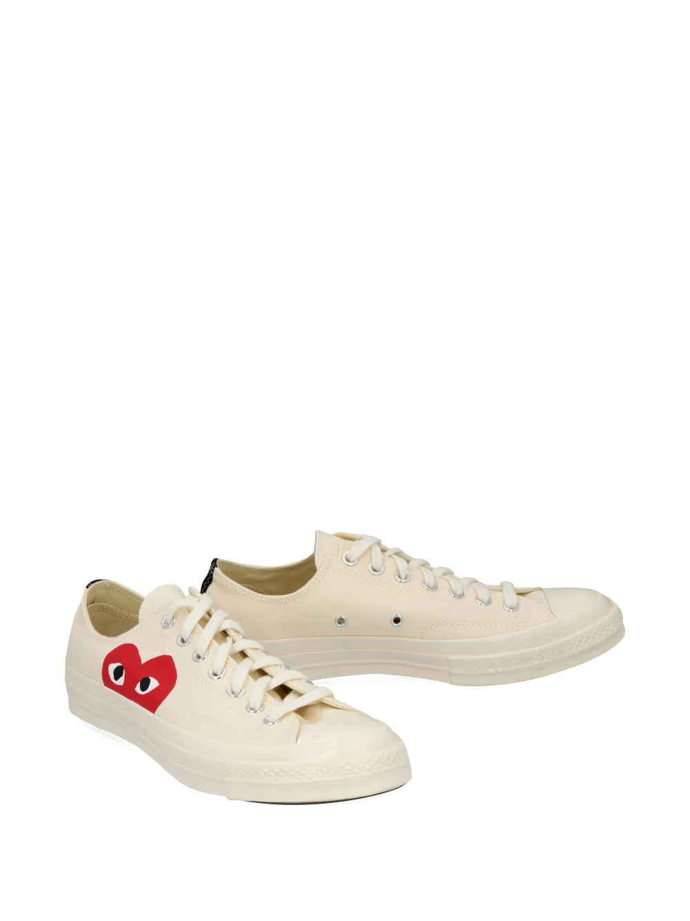 Кеды Converse Play Chuck Taylor'70 с принтом и контрастным мыском Comme Des Garçons Play, бежевый — фото 2