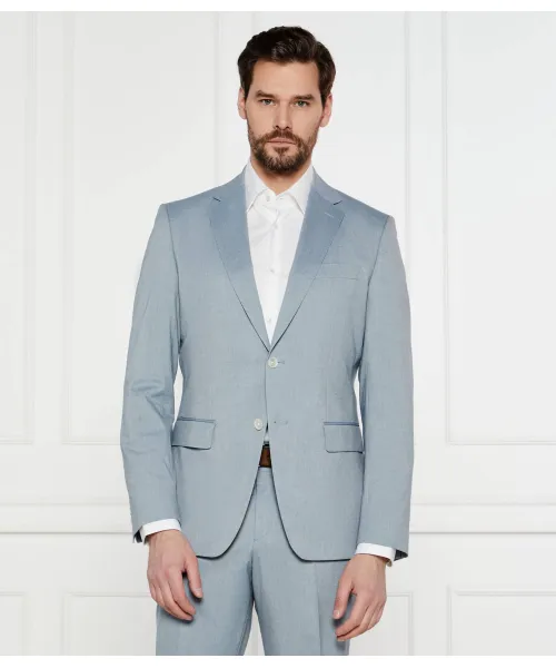 

Элегантная куртка h-hutson-251 Slim fit Boss, синий
