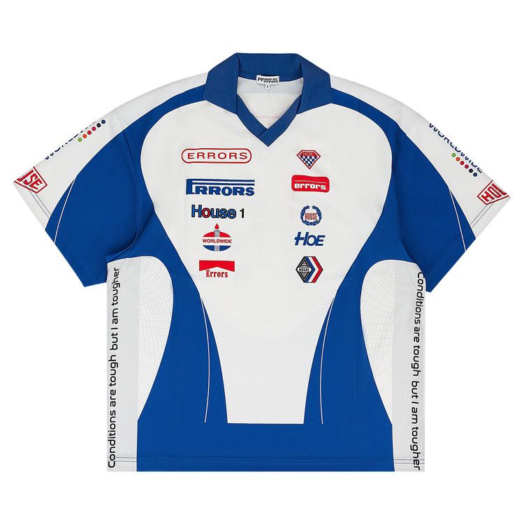 

Футболка HOUSE OF ERRORS Moto Jersey T-Shirt, White/Blue