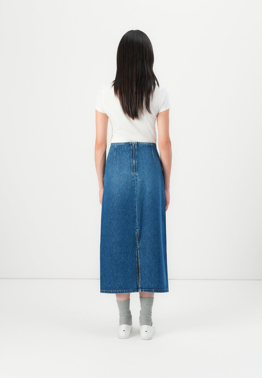 Юбка Tommy Hilfiger LONG MIDI SKIRT, Flo/Blue Denim — фото 3