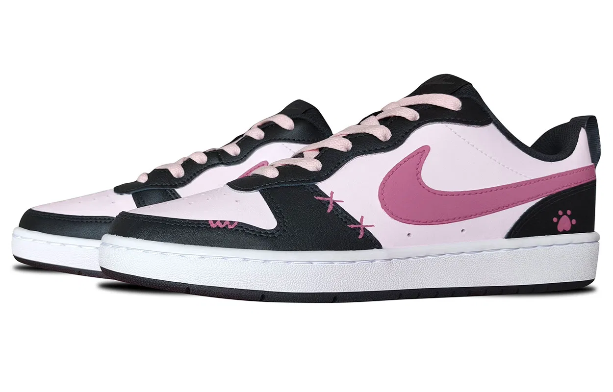 Детские кроссовки для скейтбординга Nike Court Borough Cute Pink Black — фото 4