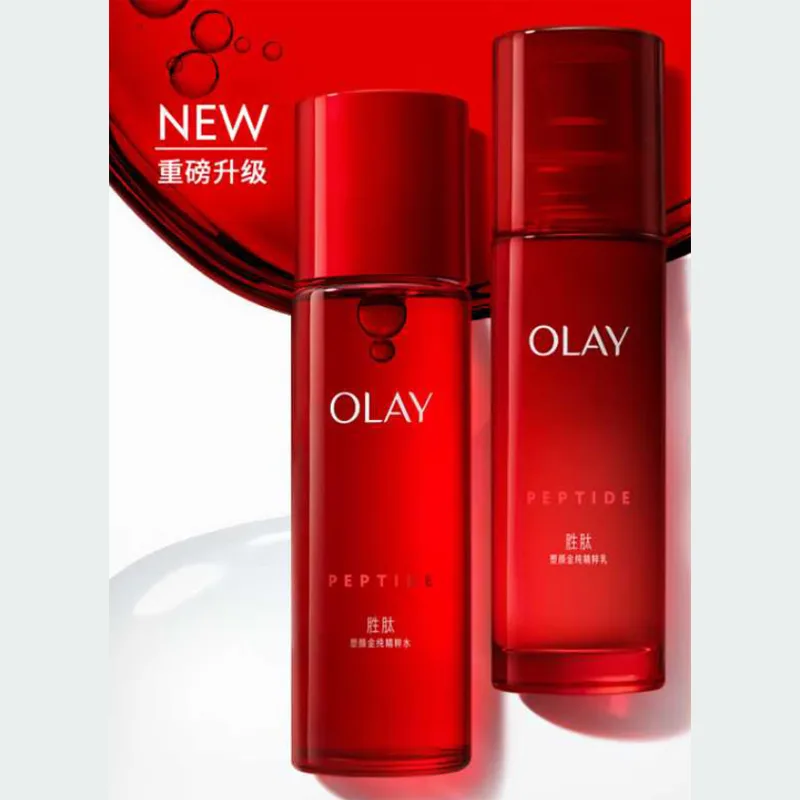 Olay Набор для ухода за кожей "Large Red Bottle Milk Hug Box" с эффектом лифтинга и увлажнения 150мл+100мл, Two-Piece Set: Golden Pure Shaping Serums Lotion 100ml+Golden Pure Shaping Serums Water 150ml — фото 3