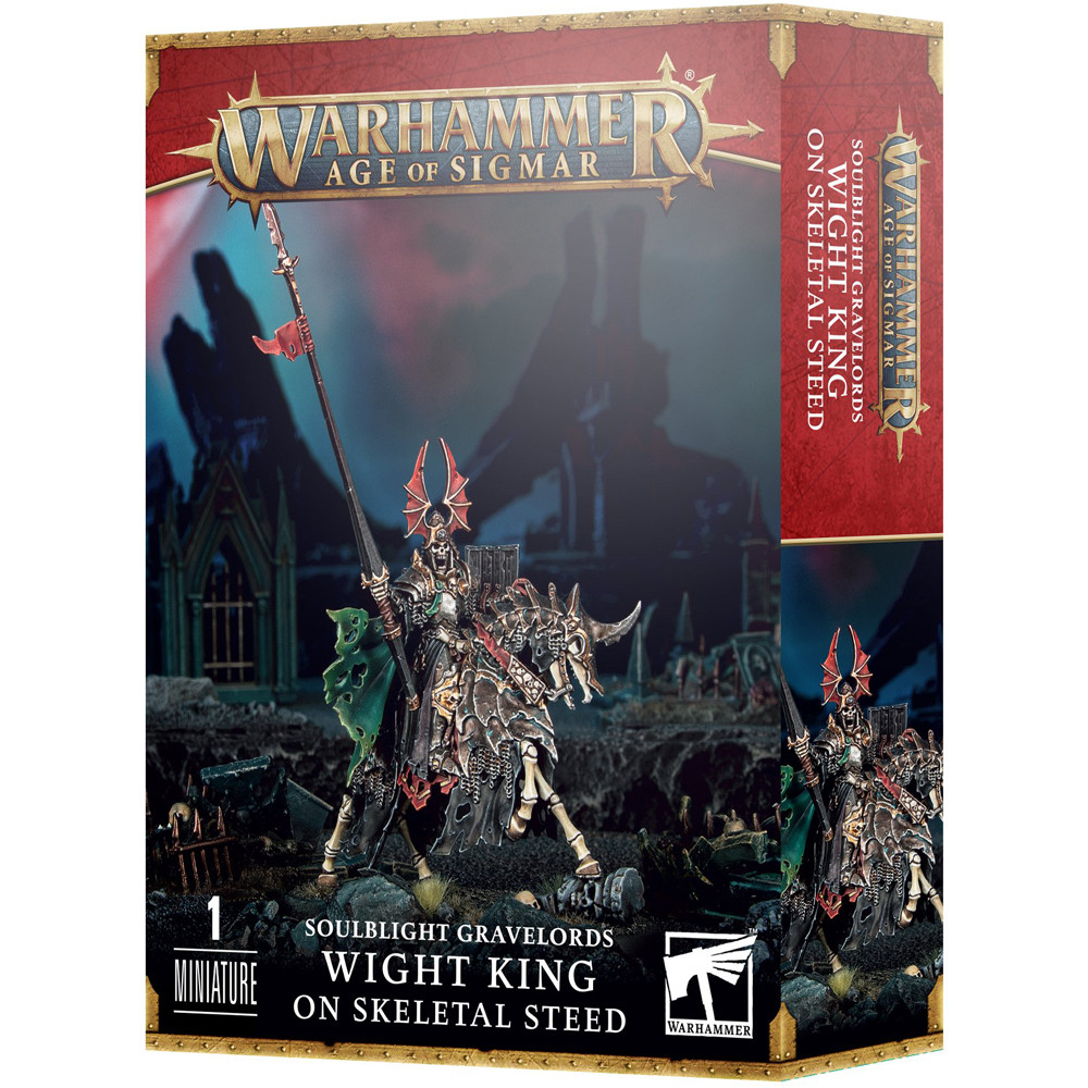 

Миниатюра Games Workshop Warhammer Age of Sigmar: Soulblight Gravelords - Wight King on Skeletal Steed