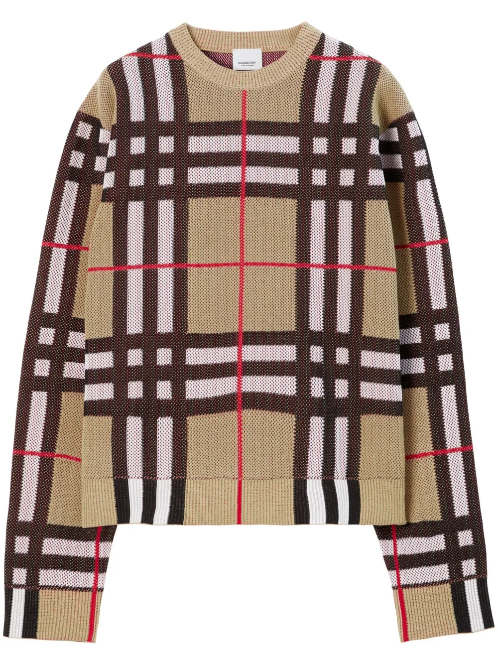 

Джемпер в клетку BURBERRY, нейтральный