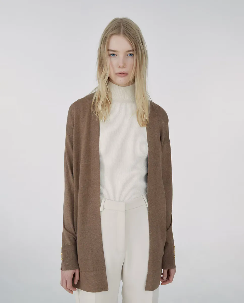 

Длинная базовая куртка Sfera, цвет Camel