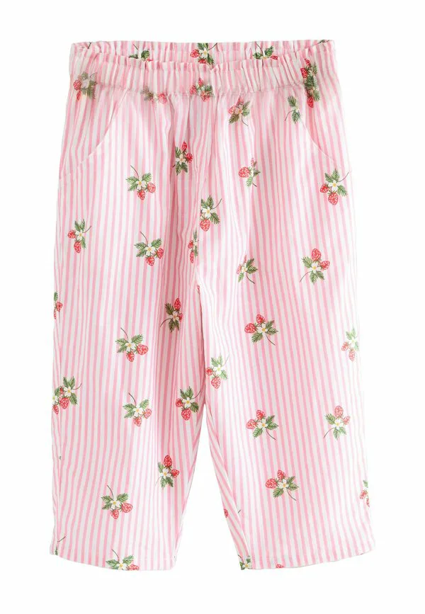 Брюки прямого кроя, надеваемые через голову. Next, Pink Strawberry Print