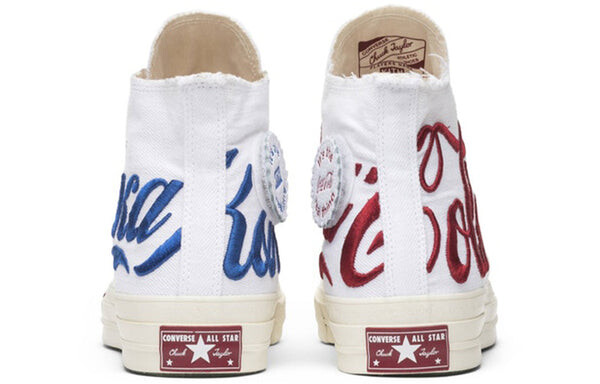 Кроссовки kith x coca-cola x chuck 70 hi 'russia' Converse, белый — фото 4