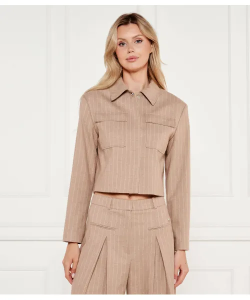 

Рубашка Алеро Cropped fit Hugo, бежевый