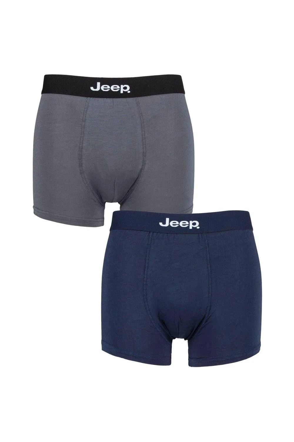 

Комплект из 2 бамбуковых плавок однотонного кроя Jeep, синий