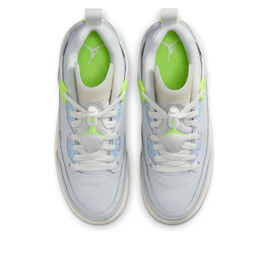 Кроссовки (GS) Air Jordan Spizike Low 'Photon Dust Volt', серый — фото 4
