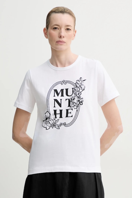 

Хлопковая футболка FYNELLA Munthe, белый