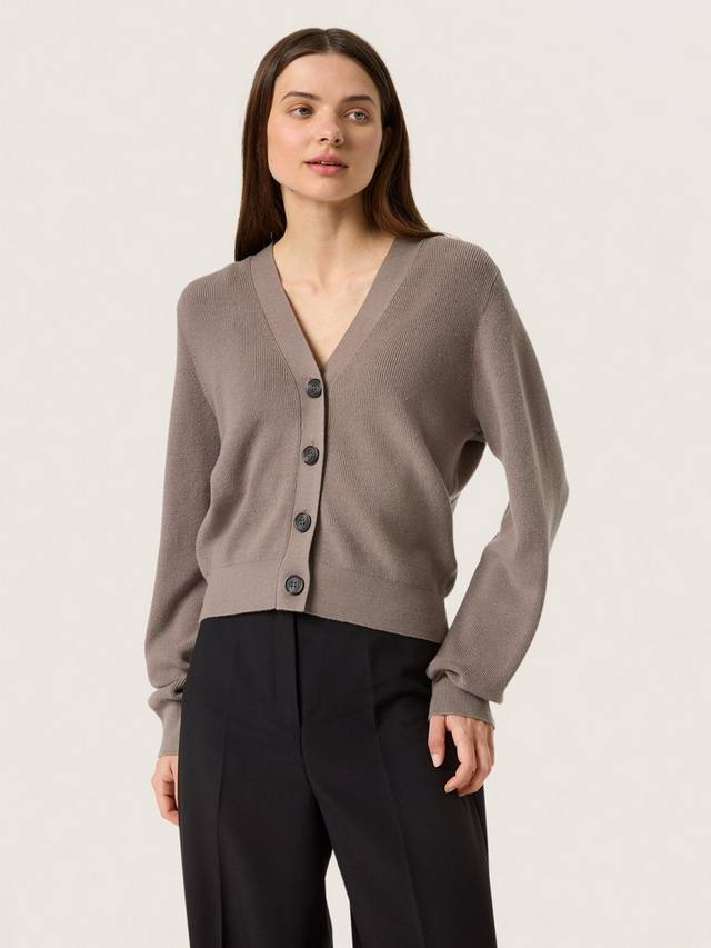 

Кардиган из ребристой ткани sina Soaked In Luxury, цвет Brindle