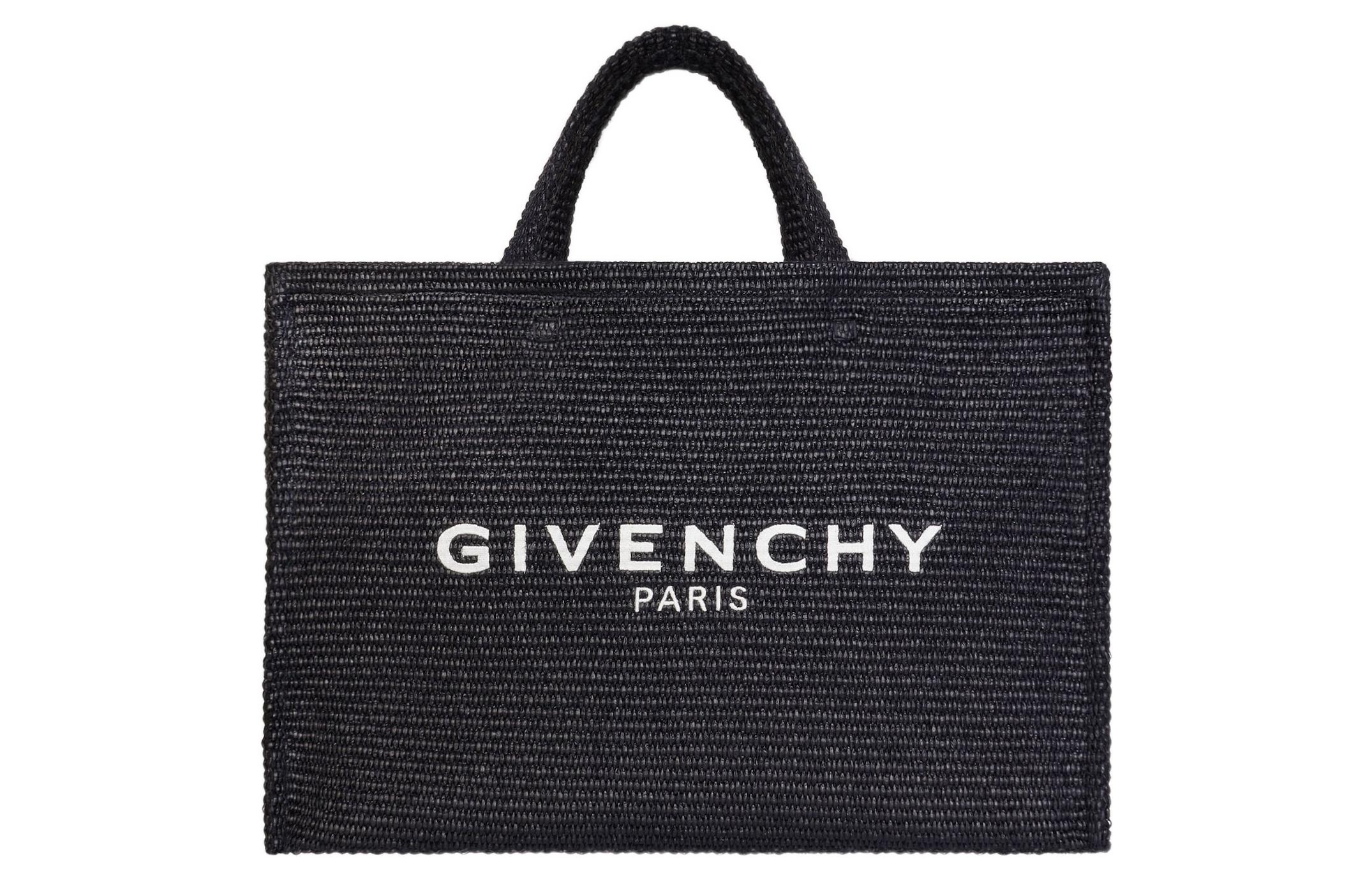 

Сумка-шоппер Raffia через плечо женская черная Givenchy
