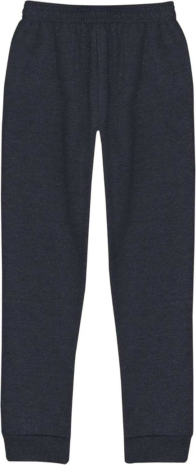 Спортивные брюки Hanes Boys EcoSmart из флиса, средней плотности, с карманами, для мальчиков, Slate Heather — фото 3