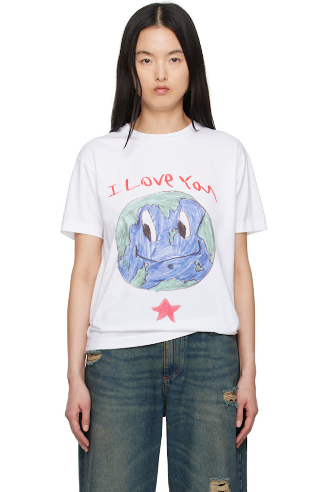 

Футболка "I love earth" Kids Worldwide, белый
