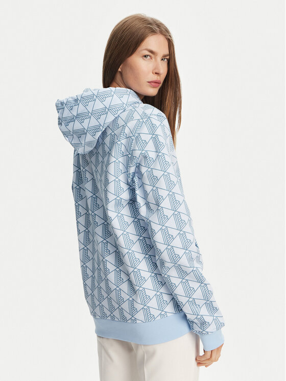 Толстовка Lacoste SH2855, голубая — фото 3