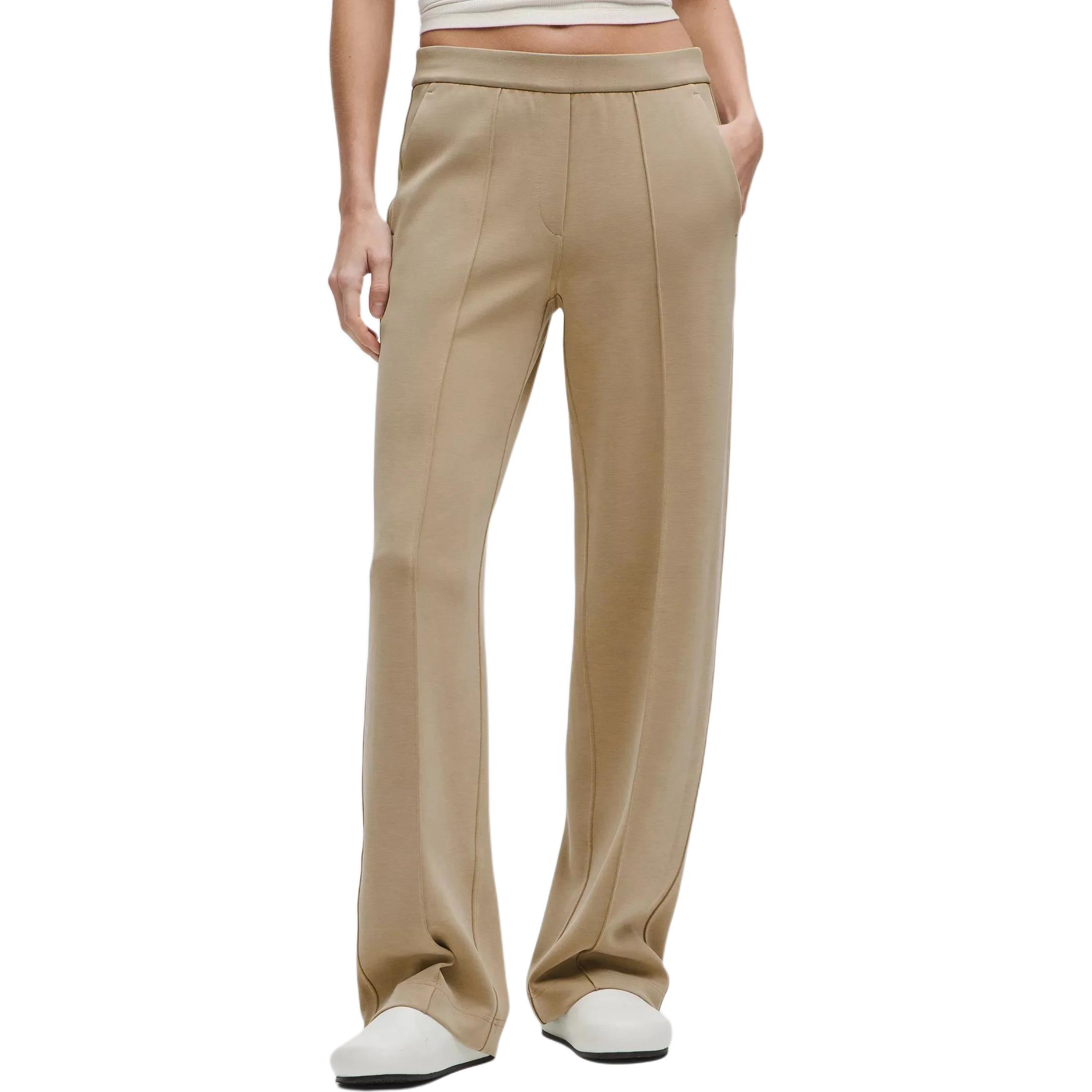 

Женские повседневные брюки Softstreme Pintuck Lululemon, oak коричневый/shok