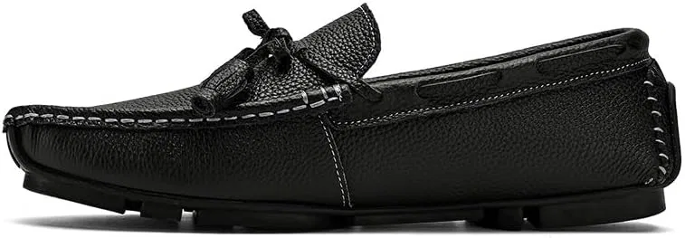 Лоферы мужские квадратный носок Loafers for Men, Black SayfuR — фото 3
