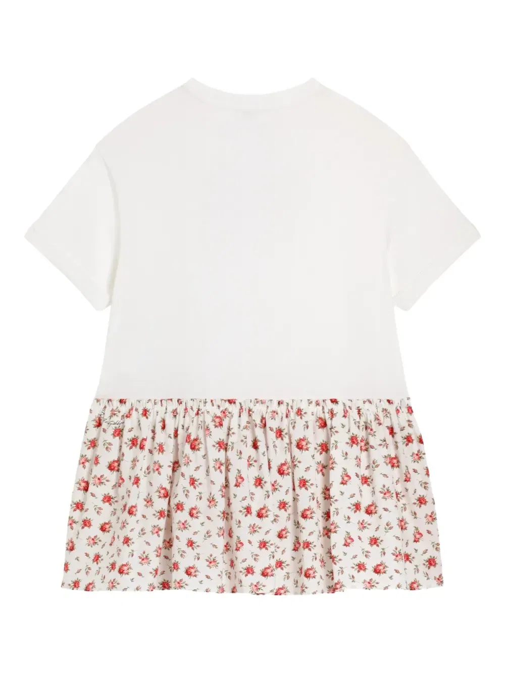 Платье с цветочным принтом Dolce & Gabbana Kids, белый — фото 2