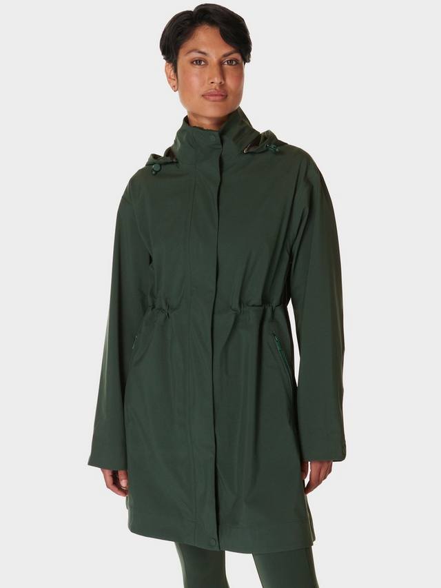 

Направляющая водонепроницаемая куртка-парка Sweaty Betty, цвет Trek Green