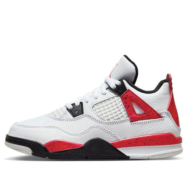 

Кроссовки (PS) Air Jordan 4 Retro 'Red Cement', белый