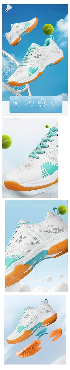 Спортивные кроссовки для тенниса и бадминтона, White/Blue — фото 2
