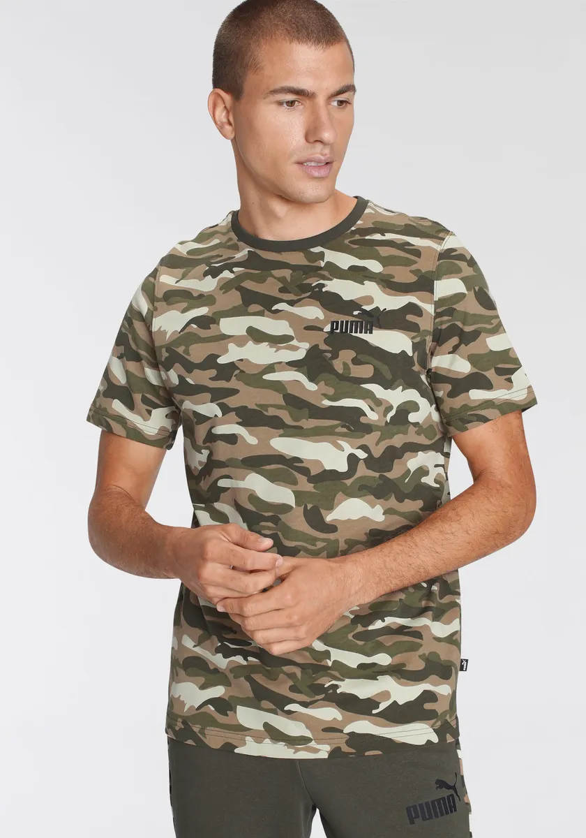 

Футболка PUMA "ESS+ Camo AOP Tee", хаки