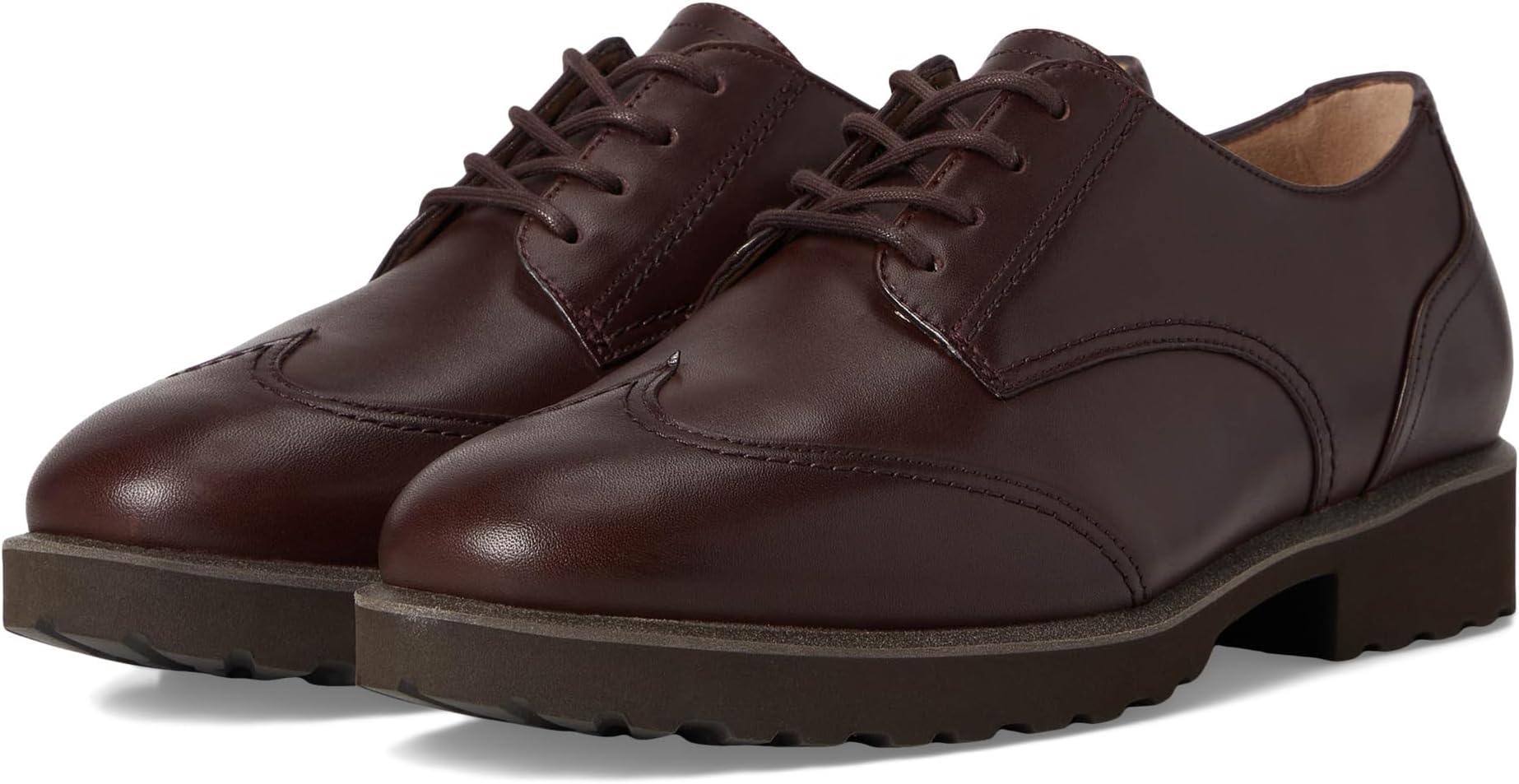 Оксфорды Cole Haan Geneen Lace-up Wingtip Oxfords, цвет Madeira Leather