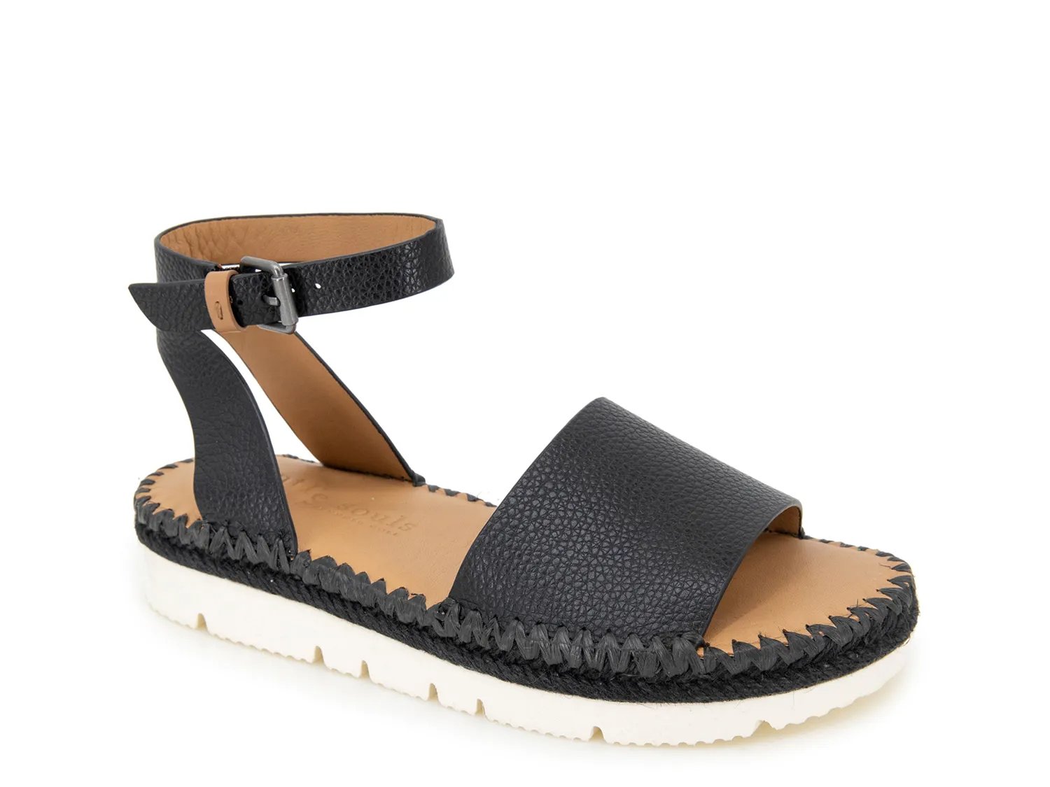 Сандалии Gentle Souls by Kenneth Cole Lucille Platform Sandal, Black Leather
