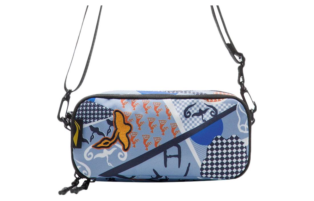 

LINING YOUNG Национальная библиотека, совместная коллекция, сумка через плечо из полиэстера, кроссбоди обычный, детский, туманно-голубой