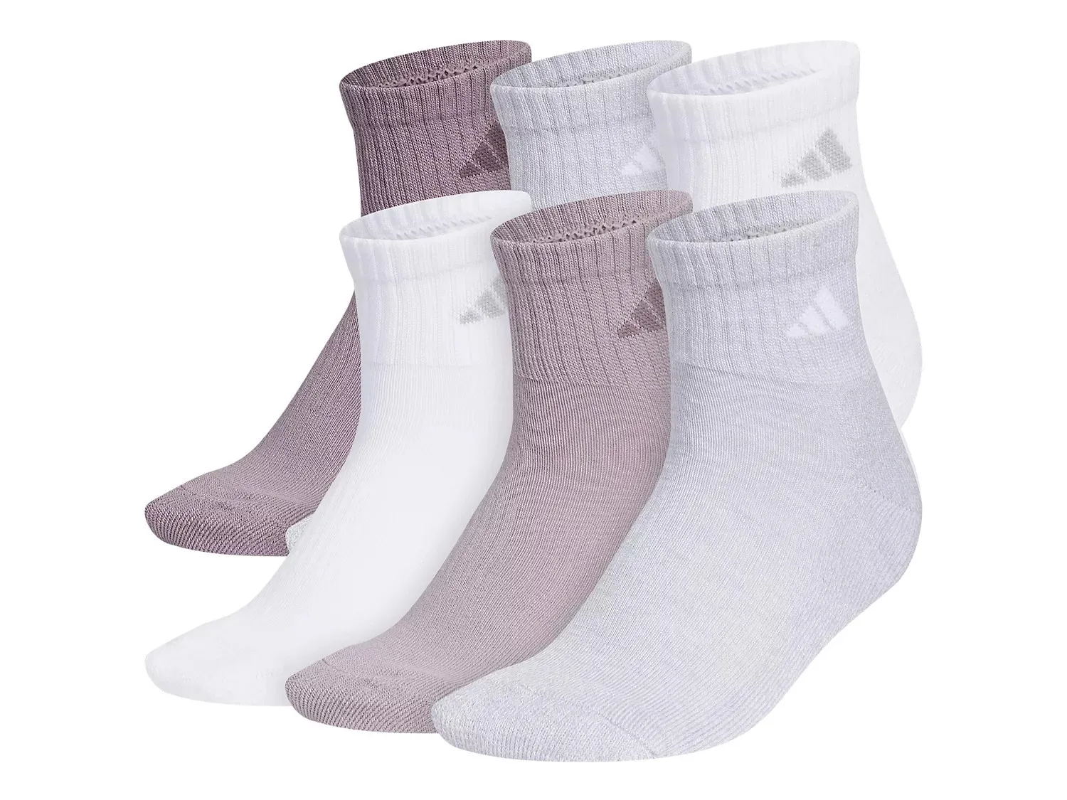 

Носки женские Adidas Athletic Cushioned длиной до щиколотки - 6 шт., разноцветные