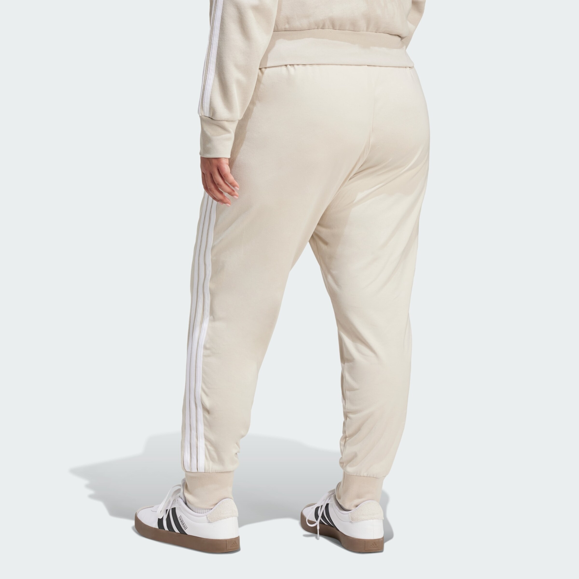 Adidas Sportswear Узкие спортивные брюки 'Essentials' в цвете Cream — фото 3