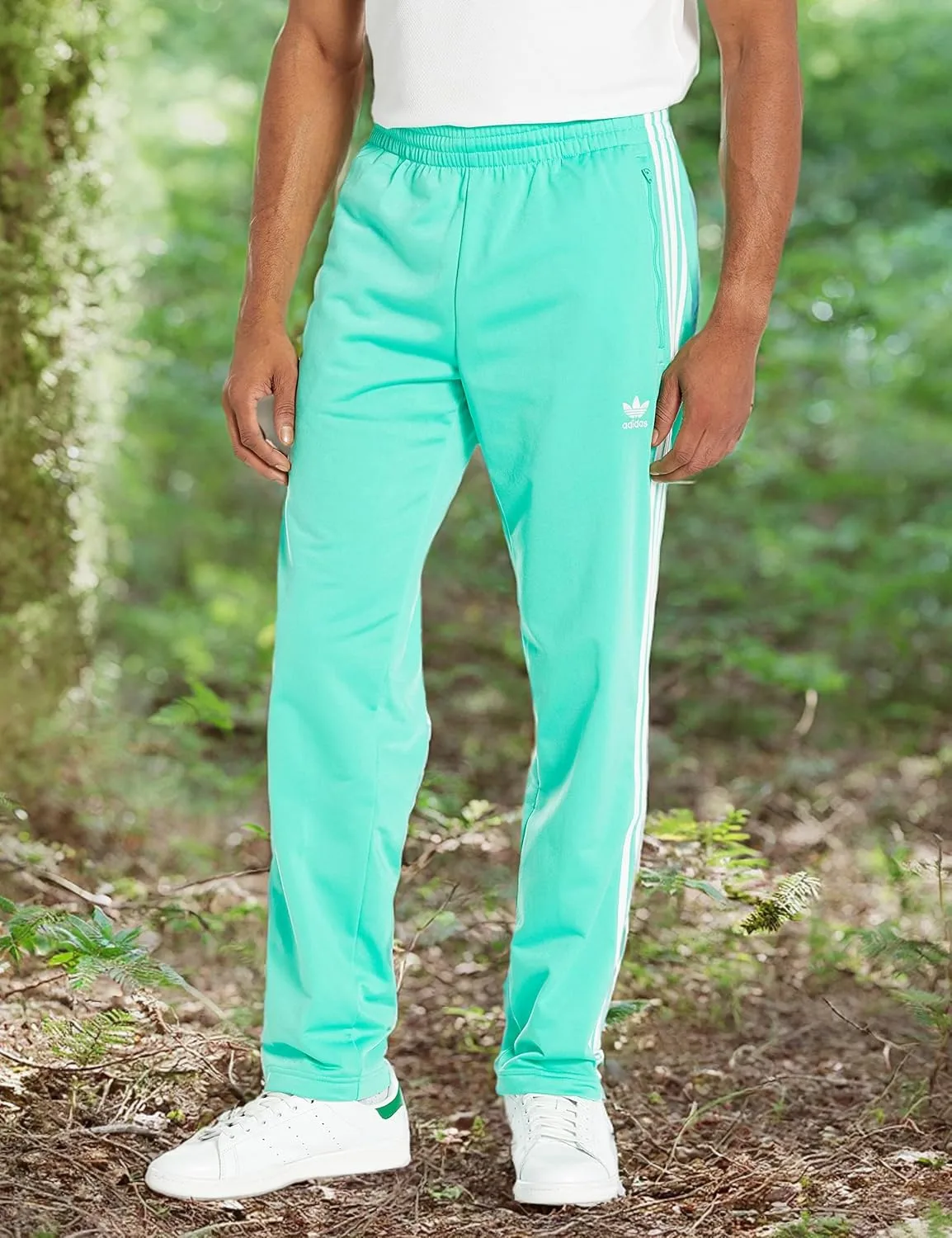 Мужские спортивные брюки Adidas Originals Firebird, зеленый/синий — фото 3