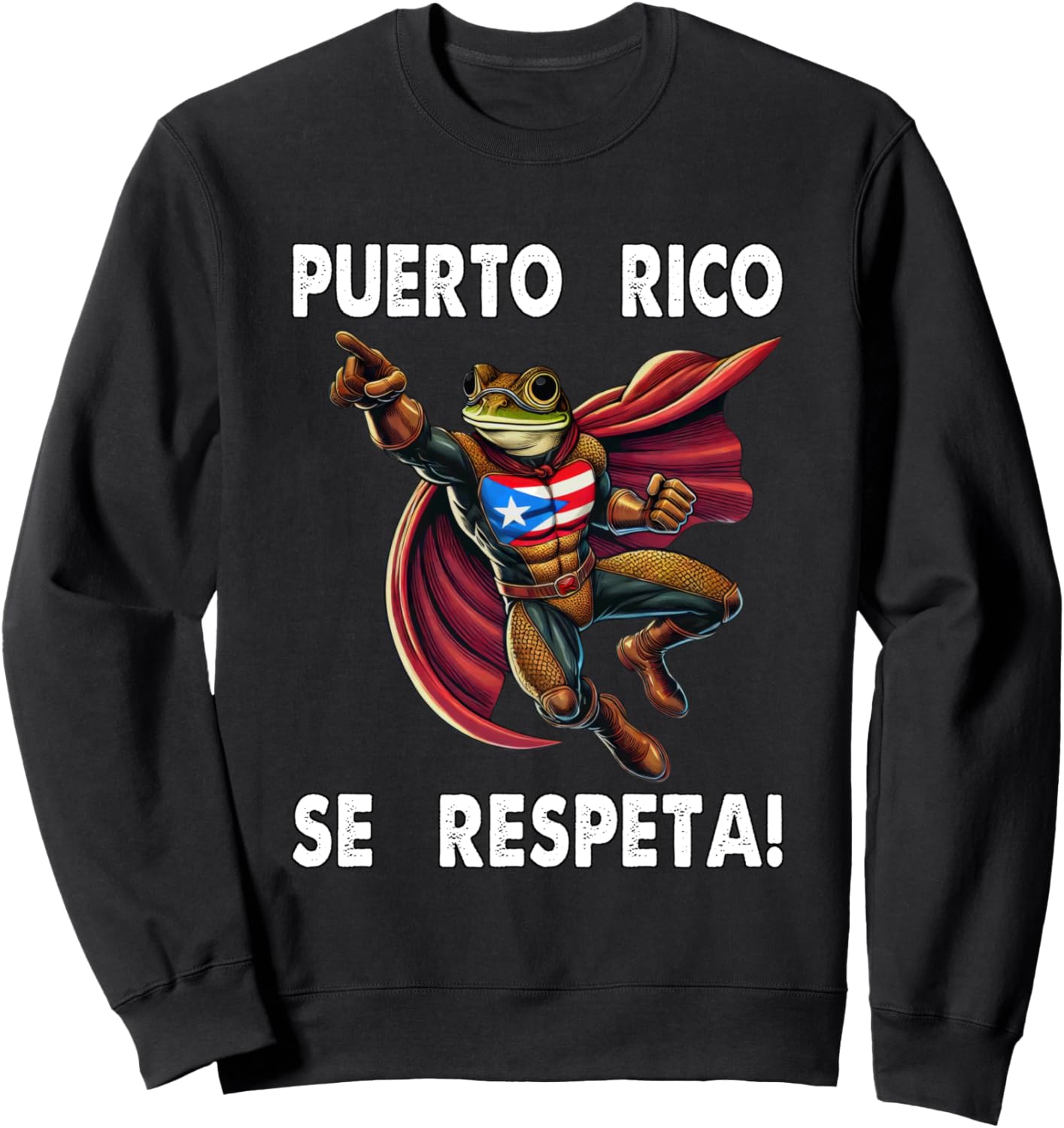 

Толстовка с флагом супергероя Puerto Rico Se Lespeta Coqui Bolicua Puerto Rico Se Respeta Collection, More Here, черный