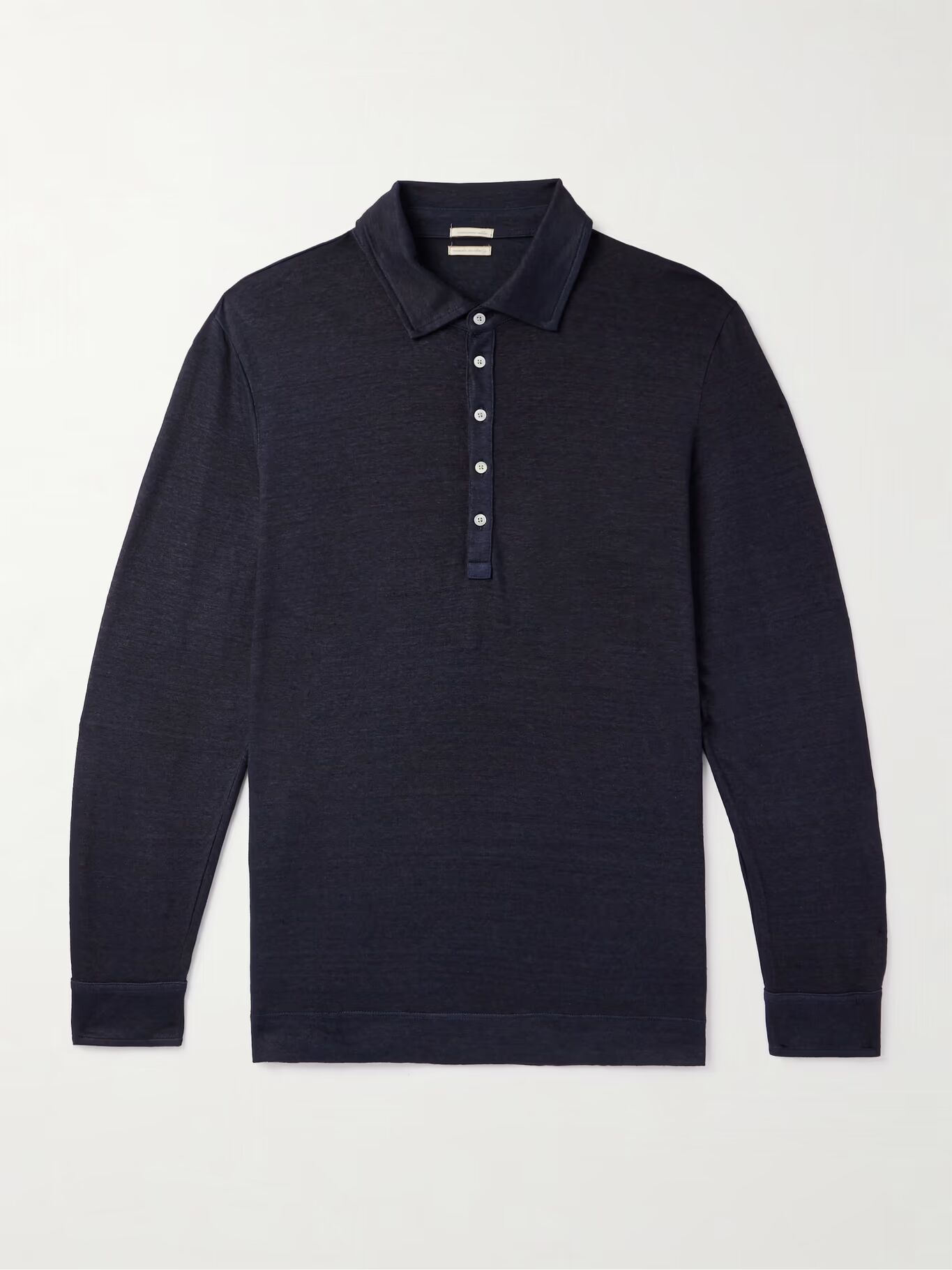 

Рубашка поло Raya из смеси льна и хлопка MASSIMO ALBA, цвет Midnight blue