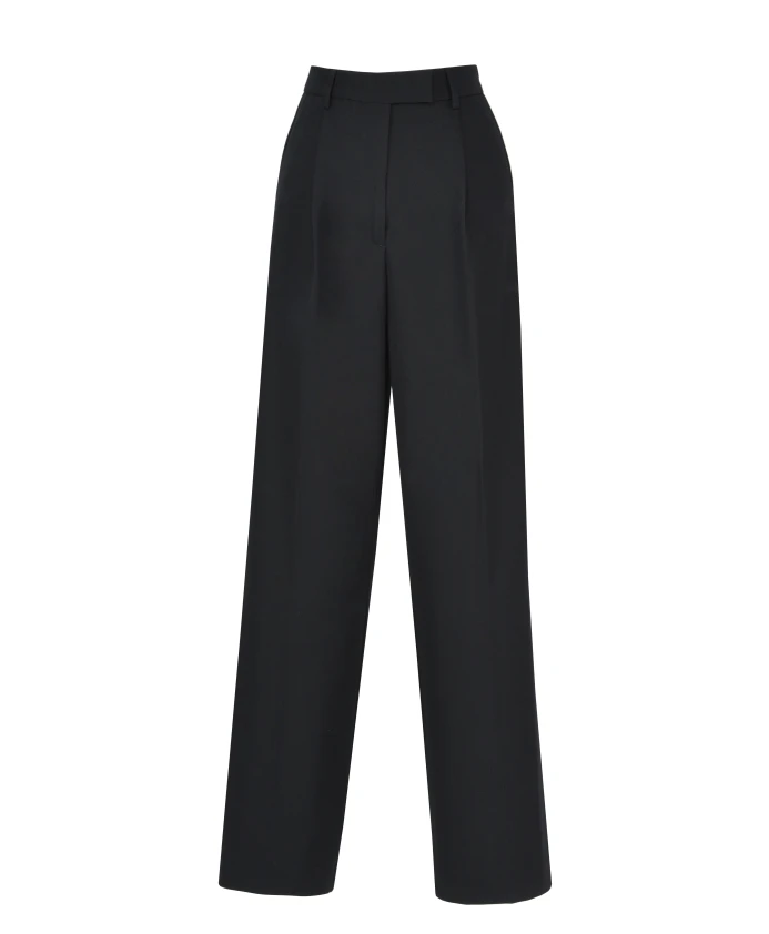 

Свободные широкие брюки цвета мха Guaja., черный