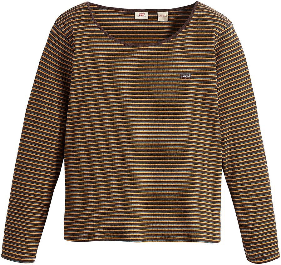 

Лонгслив Levi's Plus Shirt, коричневый