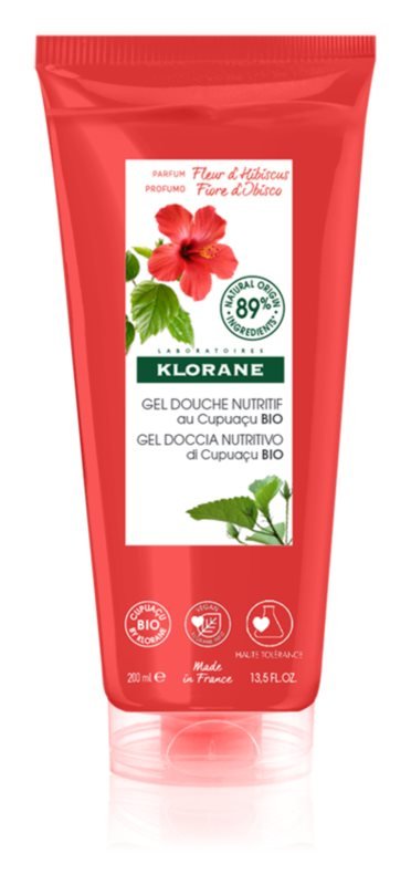 

Klorane Cupuaçu Bio Fleur d'Hibiscus питательный гель для душа 200 мл