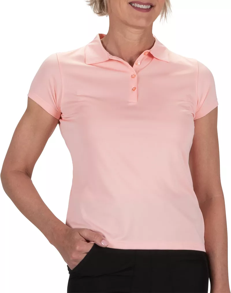 

Женская рубашка-поло для гольфа с короткими рукавами Nancy Lopez Legacy Nancy Lopez Golf, цвет Quartz