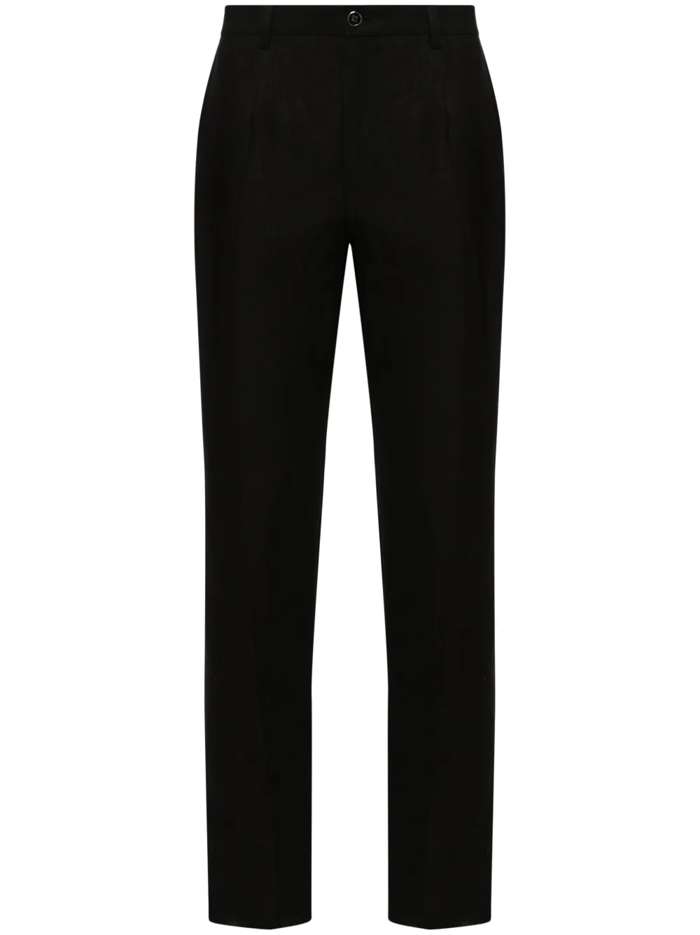 

Льняные брюки строгого кроя DOLCE & GABBANA, черный