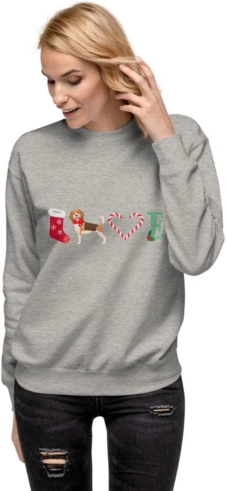 Beagle Love Holidays - Dog Lover - унисекс флисовая толстовка Generic, серый