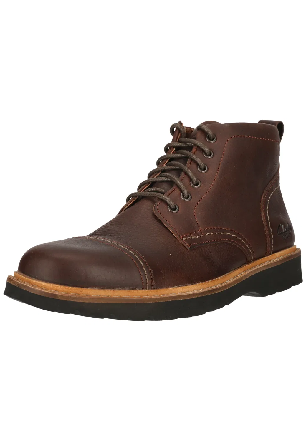 Ботинки шнурованные Weltridge Zip, Clarks, 5228 dark brown lea