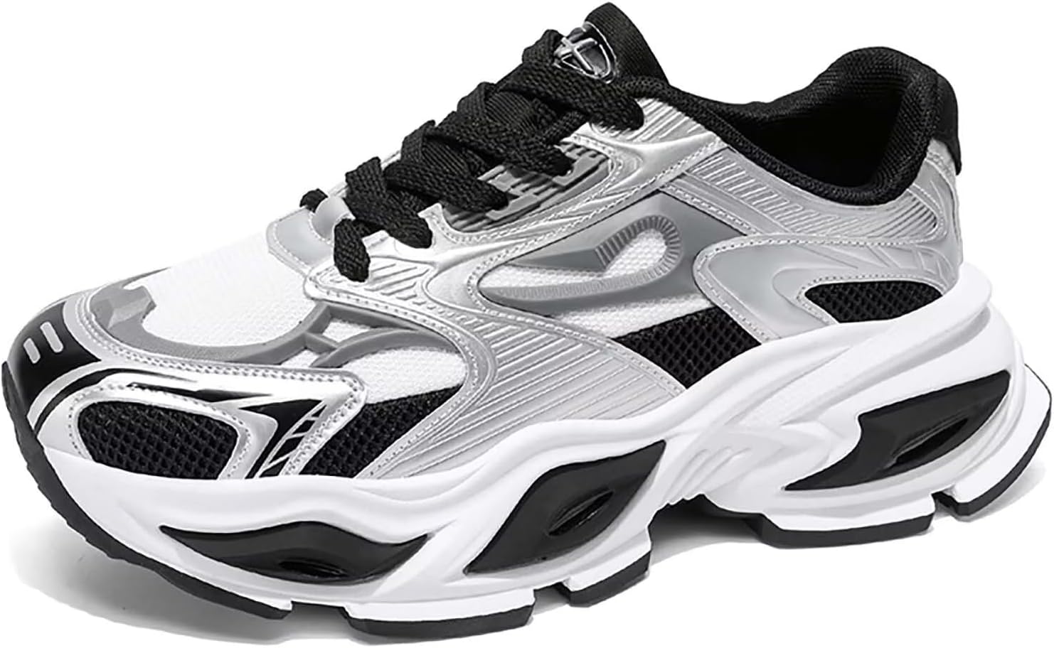 

Кроссовки TERBOFIN для бега и тенниса для мужчин, модные массивные дышащие прогулочные обувь для тренировок, спортзала и досуга, белый/черный