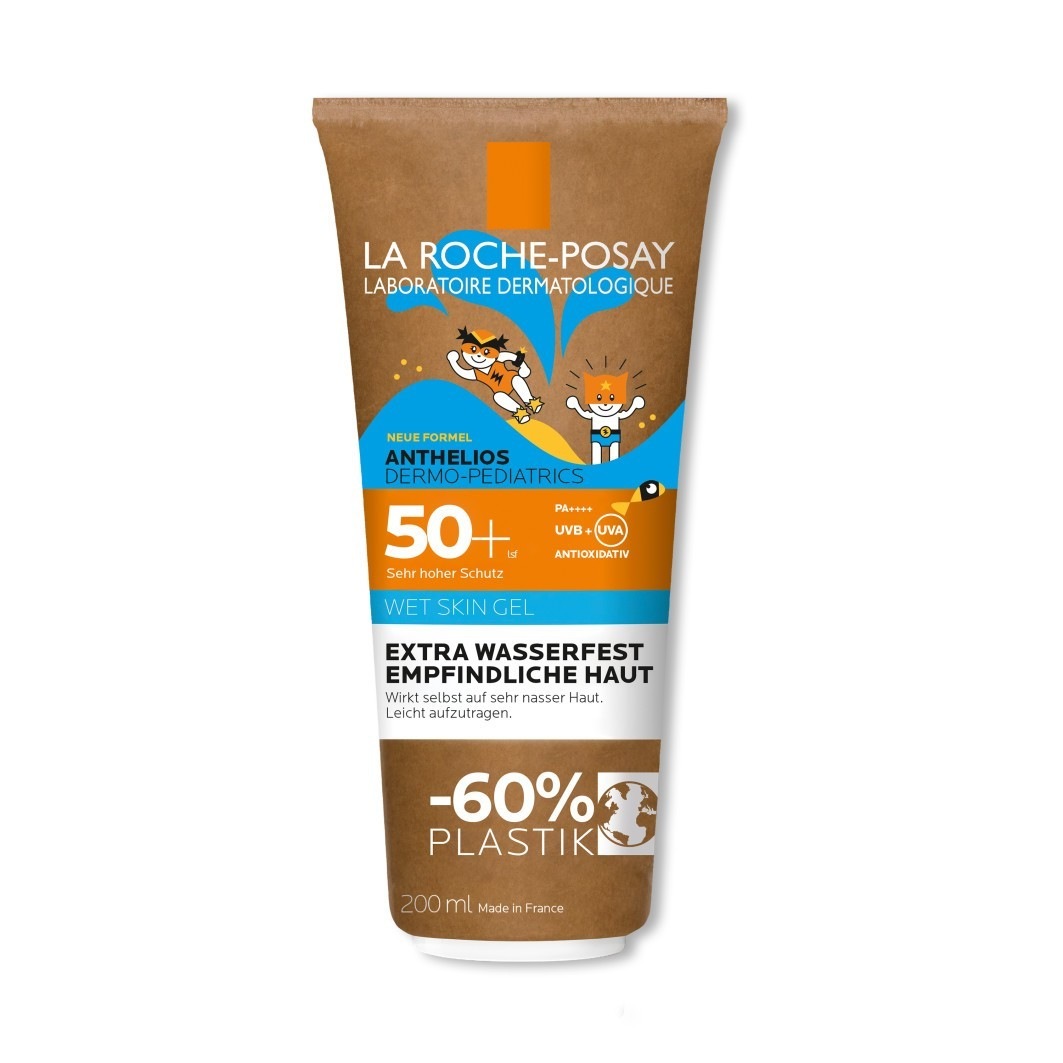 Солнцезащитный крем anthelios dermo-pediatrics wet skin gel lsf 50+ La Roche Posay, объем 200 мл — фото 2