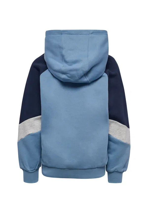 Толстовка с капюшоном Hummel Hmljr Loose Blocked Hoodie, выцветший деним — фото 2
