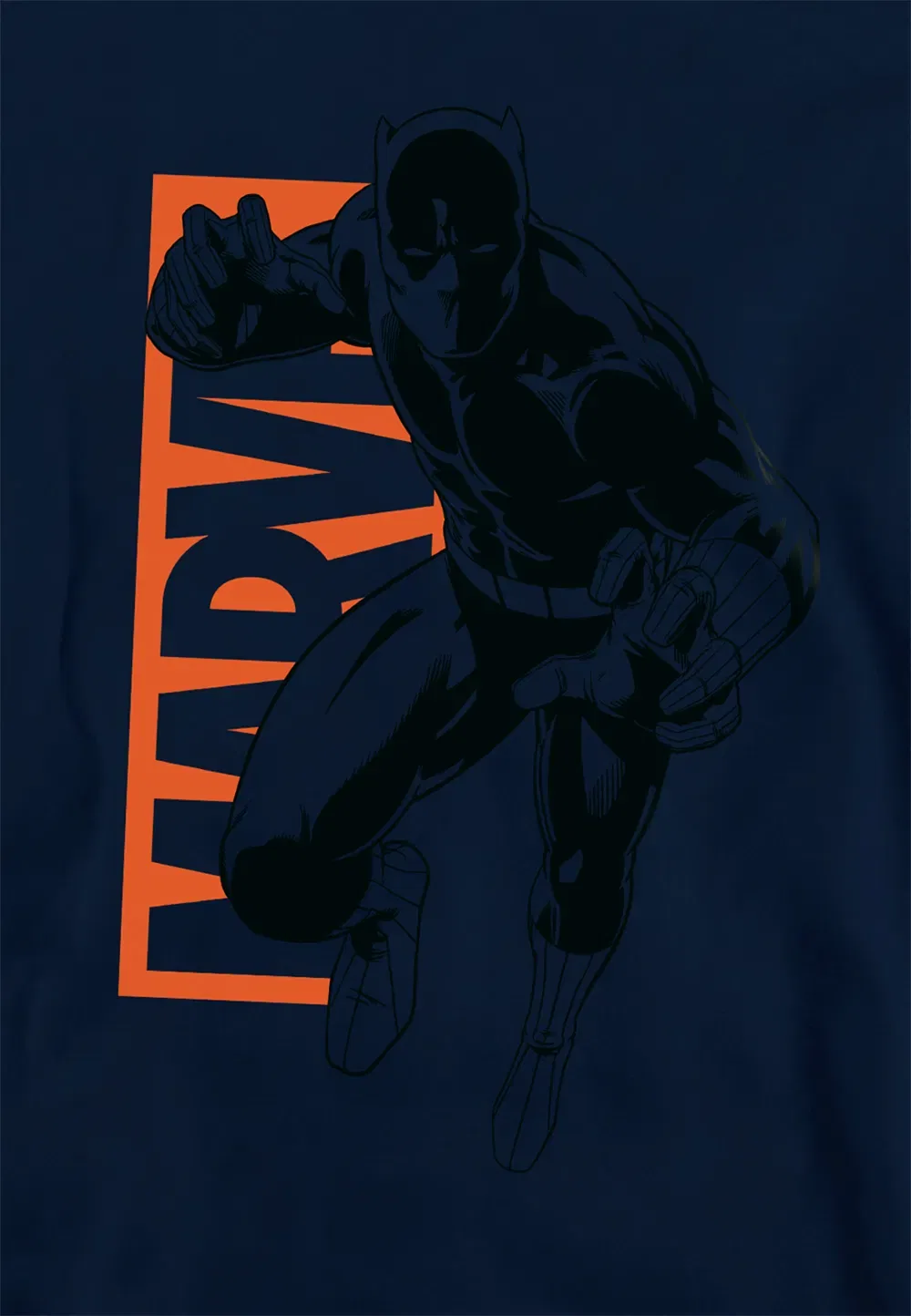 Детский худи Marvel Black Panther, темно-синий, темно-синий — фото 2